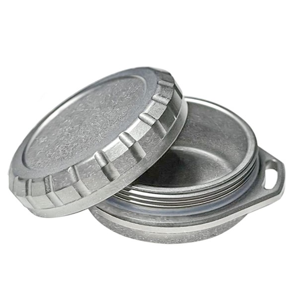 WANERSEN Titanium Waterproof Pill Case Travel Pill Organizer Bottle EDC