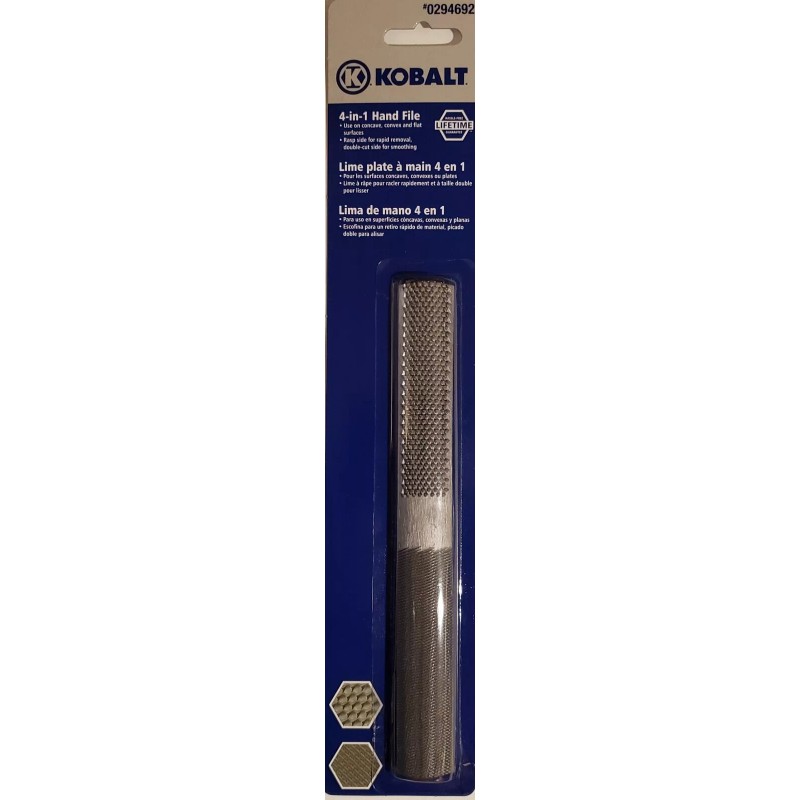 KOBALT 4-IN-1 Hand File 8 Inch NEW IN PACKAGE! UNUSED!