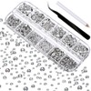 VBSJAH Pack of 1440 Rhinestones for Nails, Rhinestones Nails Including