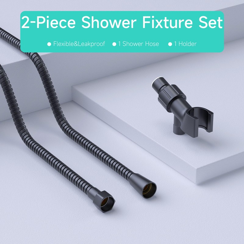 MAYYAYA Adjustable Shower Head Holder & Hose Kit | Premium