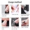 Almond Shaped Nail Tips 500pcs Clear Acrylic Long Nails Full