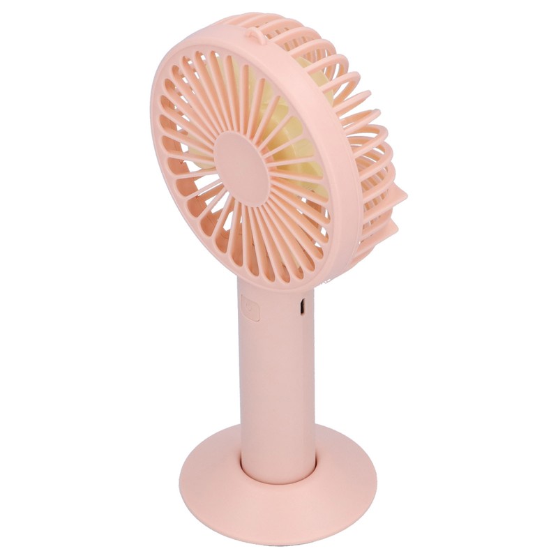 Handheld Electric Fan 4‑Blade 3‑Speed Adjustable USB Rechargeable Cooling Tool