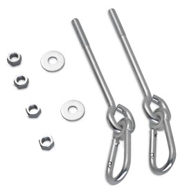 Swingan - 6.5" Screw Swing Hanger with 4" Snap Hook - Set of 2
