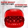 Eagle Lights Layback Red LED Tail Light for Harley Softail