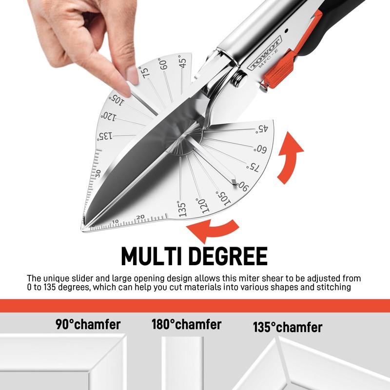 TOWOT Angle Miter Shears Cutter, Angular Trim Cutter of Molding,