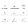 Electric Neck Massager Cordless USB Rechargeable Hot Compress Vibration Neck