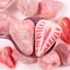 Coated dried strawberries 72g, crispy strawberries, fruit snacks, 18 small