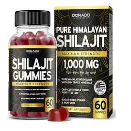 100% Pure Shilajit Gummies Pure 100% Himalayan Organic Shilajit Resin Natural Supplement