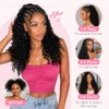 WOWANGEL Kinky Curly Crochet Hair Extensions,14 Inch,Natural Black,1 Pack