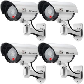 Überwachungskamera Dummy Attrappe Wand YMPA UEK-SD (4, Silber)