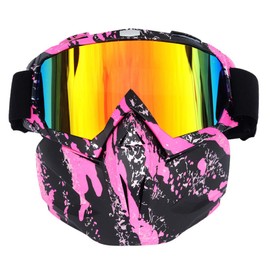 Makuki Full Face Goggles, Safety Goggles, Protective Sunglasses, Full Face, Cycling Glasses, Motorcycle Glasses, UV Protection, Face Guard Removable, Shockproof, Protective Glasses, Motorcycle,