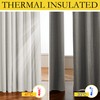NICETOWN 100% Absolutely Blackout Linen Curtains with Thermal Insulated White