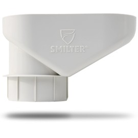 SMILTER Leaf protection basket for rain downpipes DN100 in white