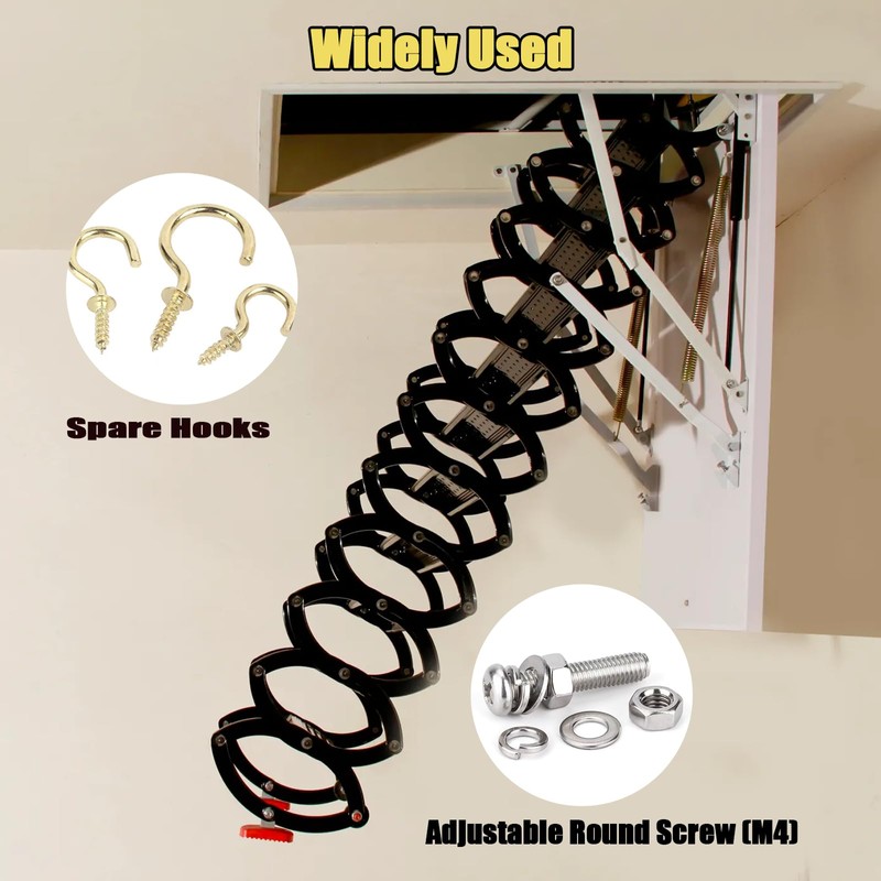 Ladder Pull Down System Kit - Attic Pull System Hook