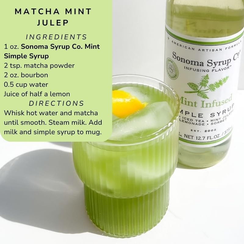 Sonoma Syrup Co. Mint Infused Simple Syrup 25.4 Fl Oz