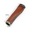 Letgoing Pure Leather Bicycle Handlebar Grips Inner Diameter 2.2cm Length