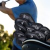 Golf Iron Cover, Magnet, 10 pcs(4-9,PW,GW,SW,LW) Wedge Cover, Club Head