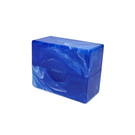 BCW Prism Deck Case - Apatite Blue 50 CT | Holds 50 Double-Sleeved or 60 Single-Sleeved Cards | Secure Snap Closure | Compatible Collectible Card Bins | TCG Storage Box