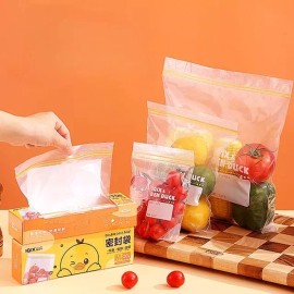 KFMX Bolsas Cierre Hermético Resellable 30 Pz Transparentes 16x14