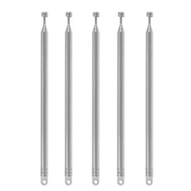 AEDIKO 5pcs Telescopic Antenna 7 Sections Telescopic 74cm AM FM Antenna Portable Radio Antenna Replacement for Radio, TV and Other Electric Products