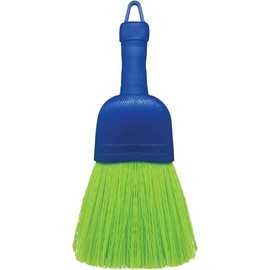 Poly Fiber Mini Broom Whisk Handheld Brush Head with Hang Hole for Outdoor Car Porch Debris Dust Dirt Driveways Sidewalks (1)