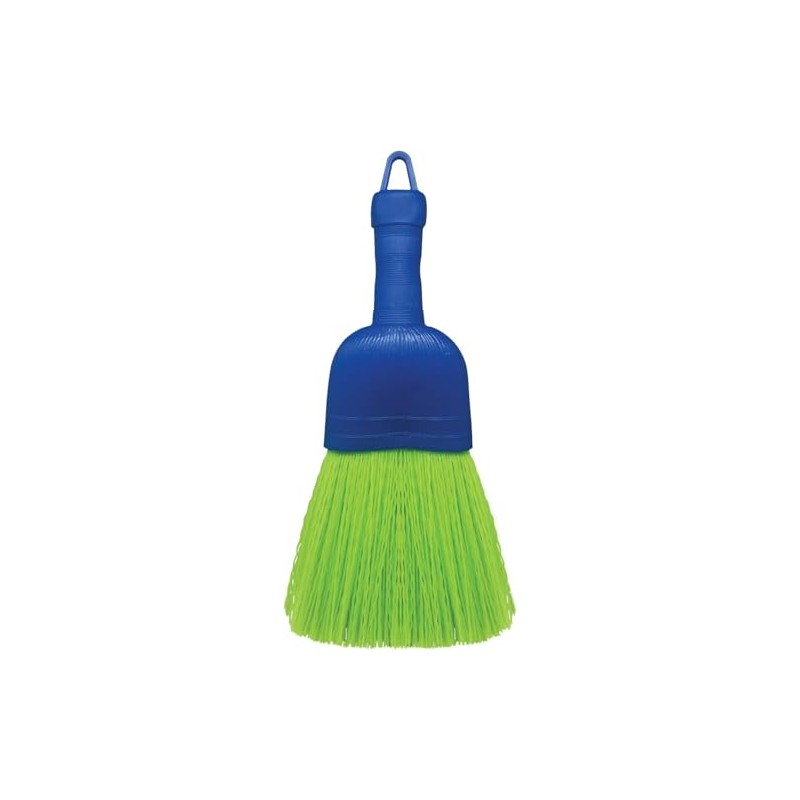 Poly Fiber Mini Broom Whisk Handheld Brush Head with Hang