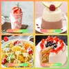 ZukoCert 60 Pcs Mini Shovel Spoons for Desserts, Tiny Plastic