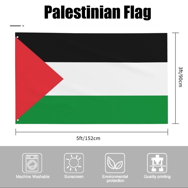 Palestinian Flag 90 x 150 cm - Palestinian Large Flag