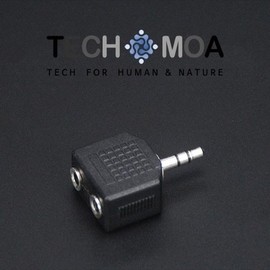 2-person earphone stereo Y-type sound splitter couple gender / 2인 이어폰 스테레오 Y형 음향 분배 커플젠더