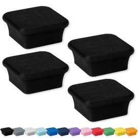 Glassboard Studio MiniBar Magnet - Strong Neodymium Rare Earth Magnets for Fridge, Whiteboard, Locker & Magnetic Glassboards - Ideal for Crafting & Office Use - Strong Fridge Magnets (Jet Black, 4)