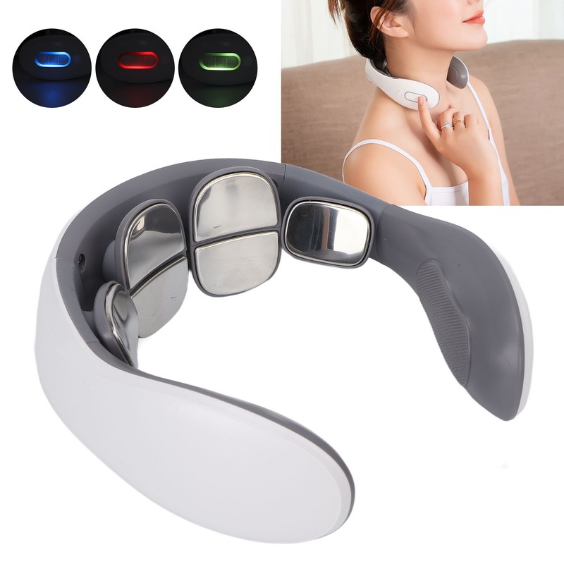 Neck Massager 42°C Hot Compress 6 Massaging Head Ergonomic U