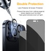 PEHAEL 2+2Pack for iPhone 14 Pro Max Privacy Screen Protector