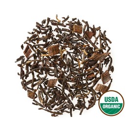 Golden Moon Organic Black Tea Madagascar Vanilla - Loose Leaf, Non-GMO - Travel Tin (30 Servings)