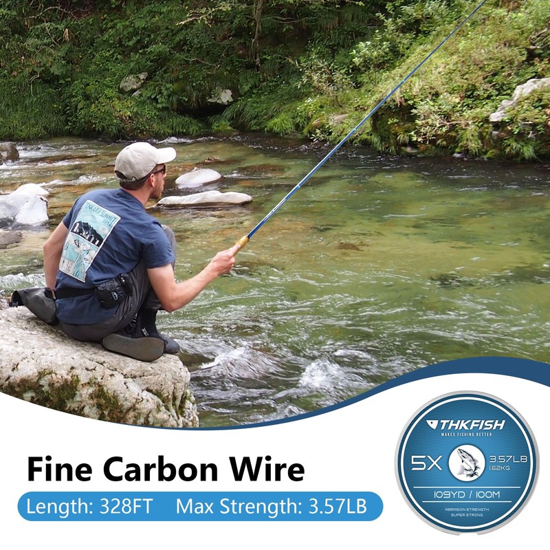 THKFISH Tenkara Rod Kit, 24T Carbon Fiber Telescopic Fly Fishing