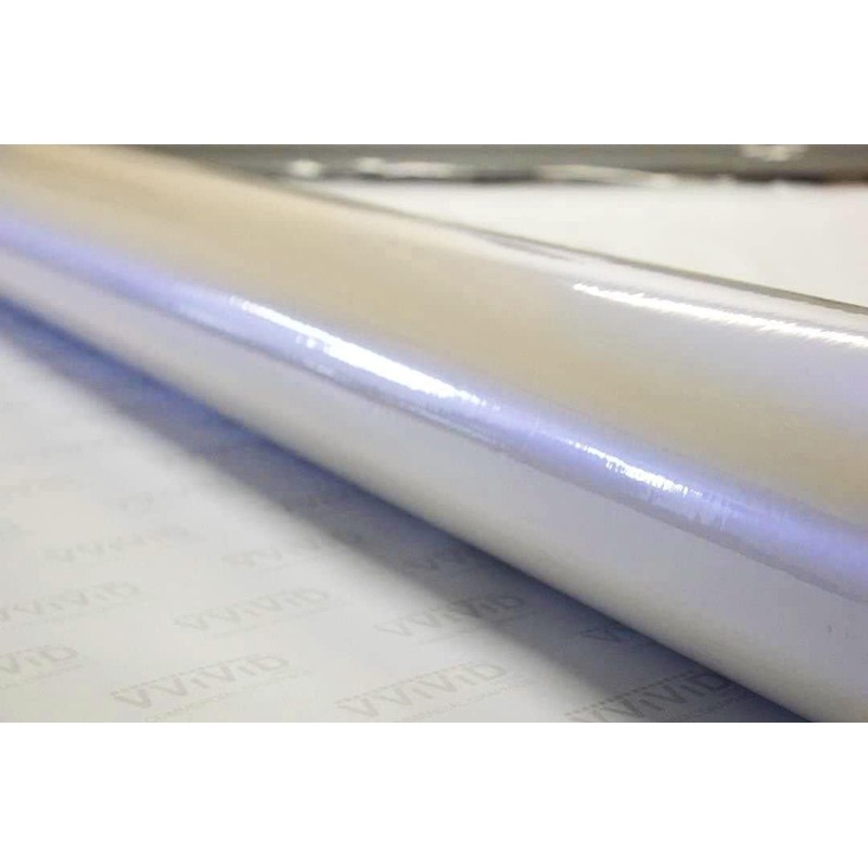 VViViD Gloss Space Pearl Metallic White Vinyl Wrap Film 1.5ft