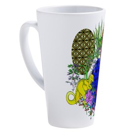 CafePress Dinosaur Easter Eggs 17 oz Latte Mug