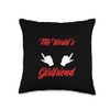 Funny Girlfriend National Girlfriend Day Best GF Couple Throw Pillow
