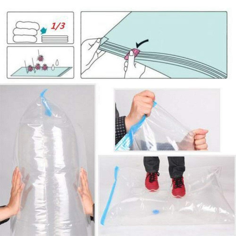 TAHA ® 10 Pack 70 x 50 Vacuum Clothes Storage