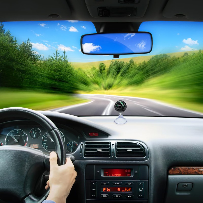 Gatuida Car Compass Ball, Dash Mount Adjustable Compass Ball with