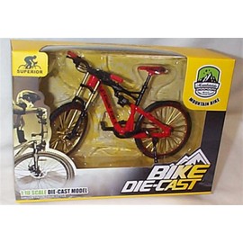 Mountain down hill red and black bike 1:10 scale diecast model