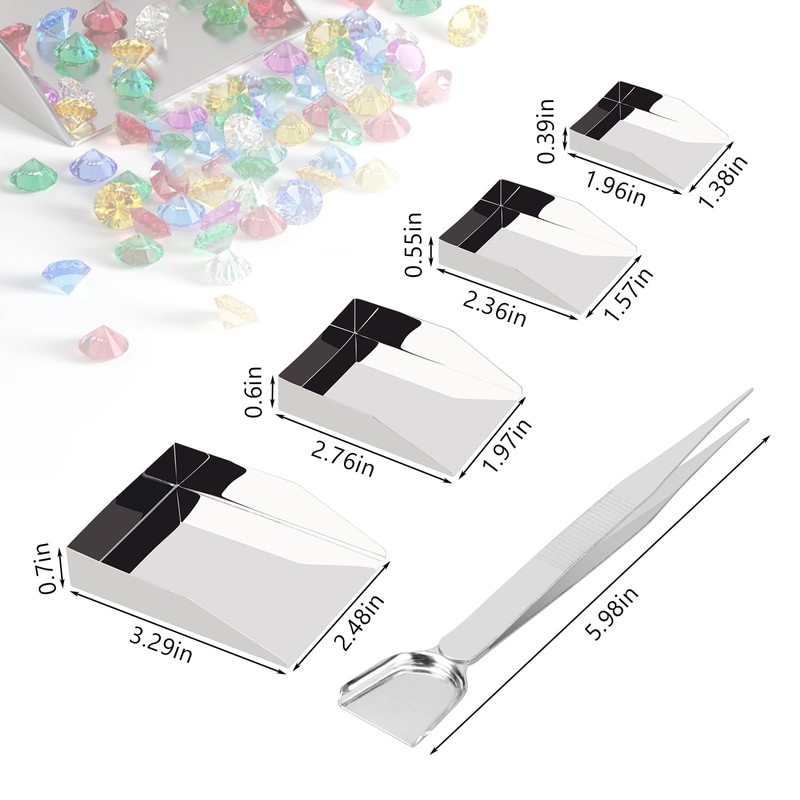 Kcgani 5 Pcs Craft Jewelry Bead Diamond Scoop Set Jewelry