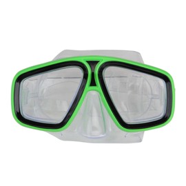 Laguna Recreational Swim Mask with Nose Piece - 6.25" - Lime Green