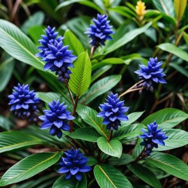 Hawaiian Blue (polu) Dichorisandra Thyrsiflora Ginger Plant Roots 2 Pack