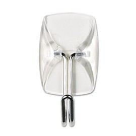 - Clear Hooks & Strips, Plastic/Wire, Small, 9 Hooks w/12 Adhesive Strips per Pack