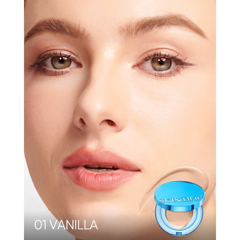 Skintific Power Matte Cushion Control Grasa Larga Duración