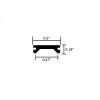 Brickyard Automotive Black RV Marine Vinyl 1/2" Insert Thin Trim