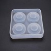 EINCORN Silicone Crystal Epoxy Resin Mold Round Drawer Handle Casting