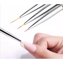 NiDa Kit De 4 Pinceles Liner Fino Mano Alzada Art Uñas Gel