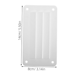 Totority Boat Nylon Louvered Air Vent Grill Cover Easy Installation Cabin Ventilation Accessory for Yachts Rvs Boats Durable White Design with Mounting Screws Included