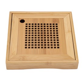 Mini Square Wooden Kongfu Tea Water Storage Serving Tray